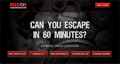 Desktop Screenshot of missionescapegames.com